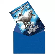 Приглашение «Парк Юрского периода» (6 шт.) Приглашение «Парк Юрского периода» (6 шт.)