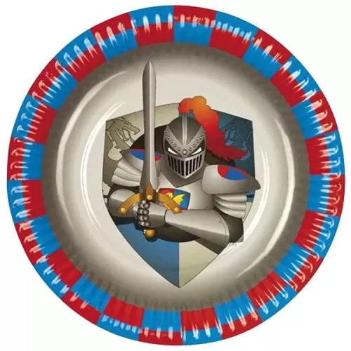Тарелки одноразовые  «Рыцари и Драконы» (6 шт.) Тарелки одноразовые  «Рыцари и Драконы» (6 шт.)