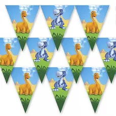 Гирлянда-флажки Динозаврики Гирлянда-флажки Динозаврики