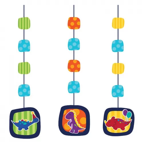 Бумажная подвеска «Маленькие динозавры» (3 шт.) Бумажная подвеска «Маленькие динозавры» (3 шт.)