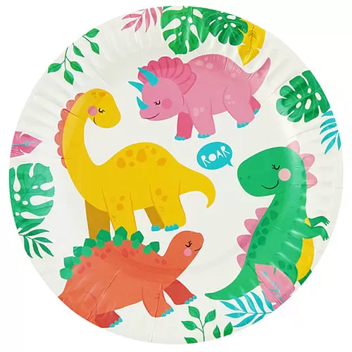 Тарелки одноразовые Милые Динозаврики (6 шт.) Тарелки одноразовые Милые Динозаврики (6 шт.)