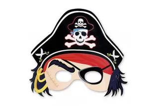 Полумаска Пираты (8 шт.)