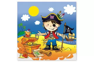 Салфетки Маленький пират (12 шт.) Салфетки Маленький пират (12 шт.)