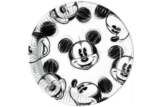 Тарелки Микки гримасы 23 см (25 шт.) Тарелки Микки гримасы 23 см (25 шт.)