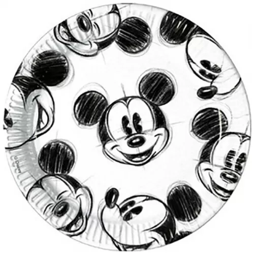 Тарелки одноразовые Микки гримасы 23 см (25 шт.) Тарелки одноразовые Микки гримасы 23 см (25 шт.)