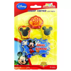 Свечи для торта Микки Маус Свечи для торта Микки Маус