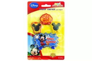 Свечи для торта Микки Маус Свечи для торта Микки Маус