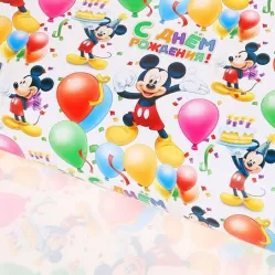Бумага упаковочная Микки Маус Бумага упаковочная Микки Маус