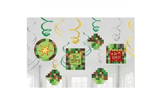 Гирлянда Подвески Майнкрафт (12 шт.) Гирлянда Подвески Майнкрафт (12 шт.)