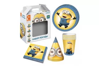 Набор для праздника «Миньоны», 24 предмета  Набор для праздника «Миньоны», 24 предмета