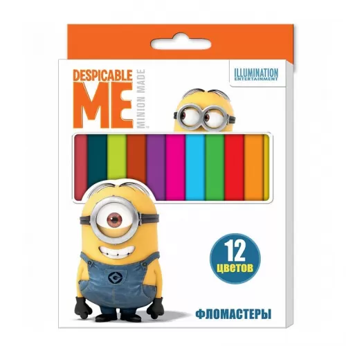 Фломастеры «Миньоны» (12 шт.) Фломастеры «Миньоны» (12 шт.)