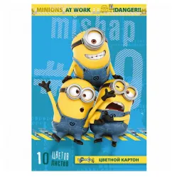 Цветной картон «Миньоны»