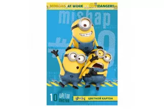 Цветной картон «Миньоны» Цветной картон «Миньоны»