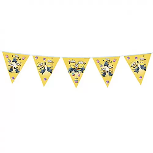 Гирлянда-флажки «Миньоны»  Гирлянда-флажки «Миньоны»
