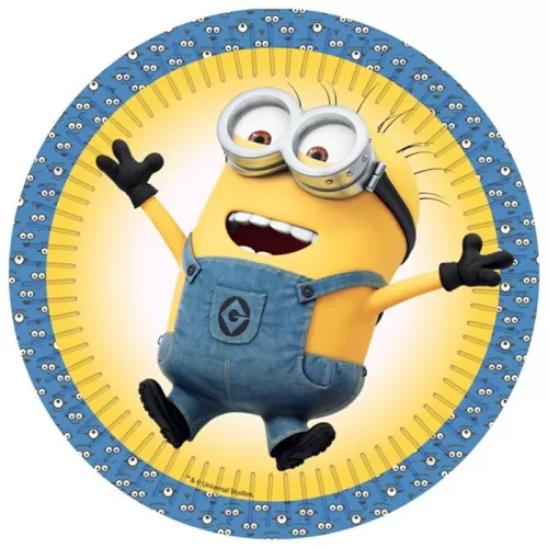 Тарелки Миньоны одноразовые 23 см (6 шт.) Тарелки Миньоны одноразовые 23 см (6 шт.)