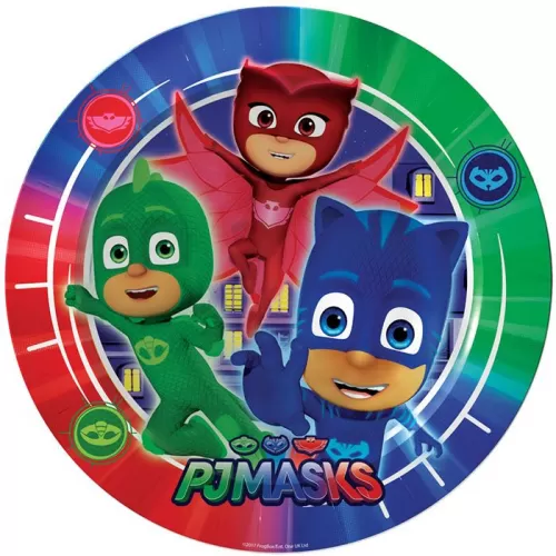 Тарелки одноразовые Герои в масках (6 шт.)