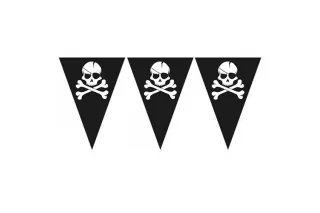 Гирлянда-вымпелы Пираты