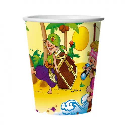 Стаканы Веселые пираты (10 шт.) Стаканы Веселые пираты (10 шт.)