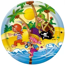 Тарелки Веселые пираты (10 шт.) Тарелки Веселые пираты (10 шт.)