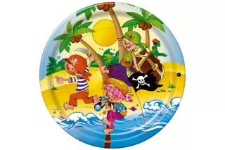 Тарелки Веселые пираты (10 шт.) Тарелки Веселые пираты (10 шт.)