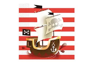 Салфетки Сундук пирата (20 шт.) Салфетки Сундук пирата (20 шт.)