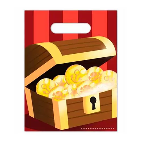 Пакеты подарочные Сундук пирата (6 шт.)