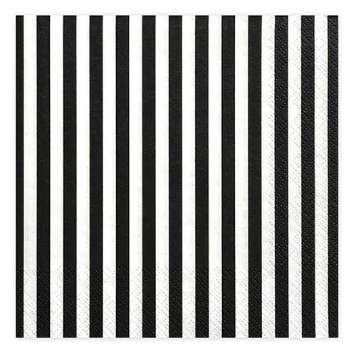 Салфетки черно-белые (20 шт.)