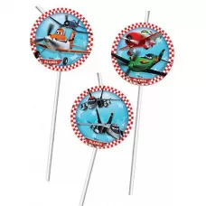 Трубочки Самолеты (6 шт.)