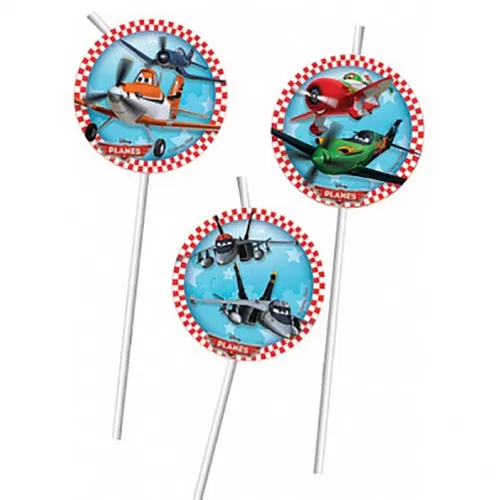 Трубочки для напитков «Самолеты» (6 шт.) Трубочки для напитков «Самолеты» (6 шт.)