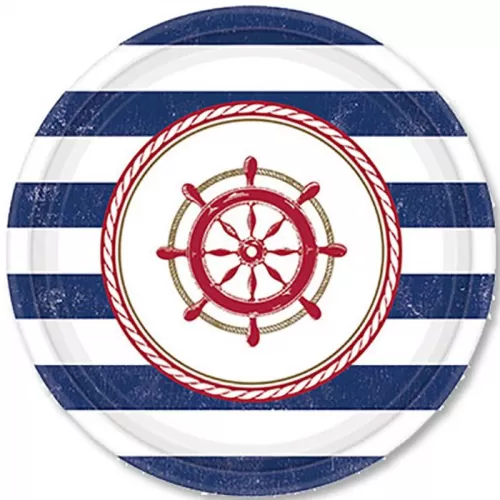 Тарелки одноразовые «Море» 17 см (8 шт.)