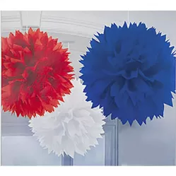 Шар пушистый Триколор 40 см (3 шт.) Шар пушистый Триколор 40 см (3 шт.)