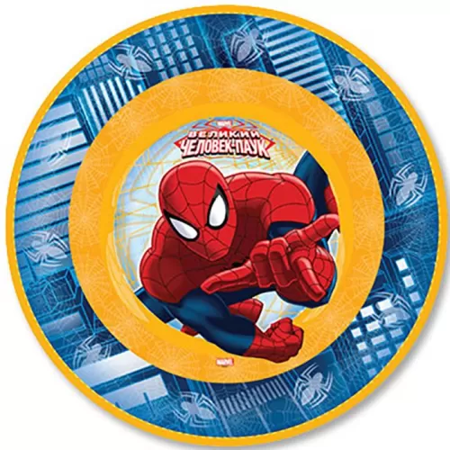 Тарелки одноразовые бумажные Человек Паук (6 шт.)