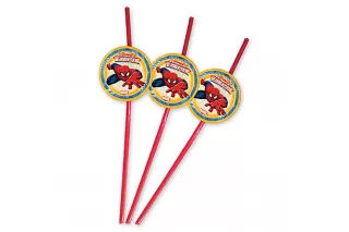 Трубочки Человек-Паук (6 шт.)