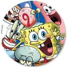 Тарелки Губка Боб 17 см (8 шт.) Тарелки Губка Боб 17 см (8 шт.)