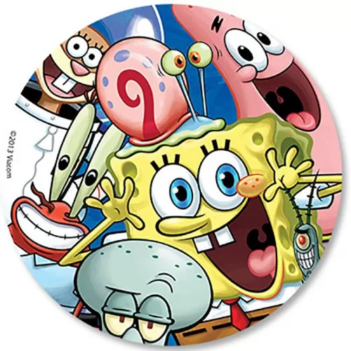Тарелки одноразовые Губка Боб 17 см (8 шт.) Тарелки одноразовые Губка Боб 17 см (8 шт.)