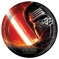 Тарелки Звездные войны красные (8 шт.)