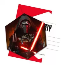 Приглашение Звездные войны (6 шт.)