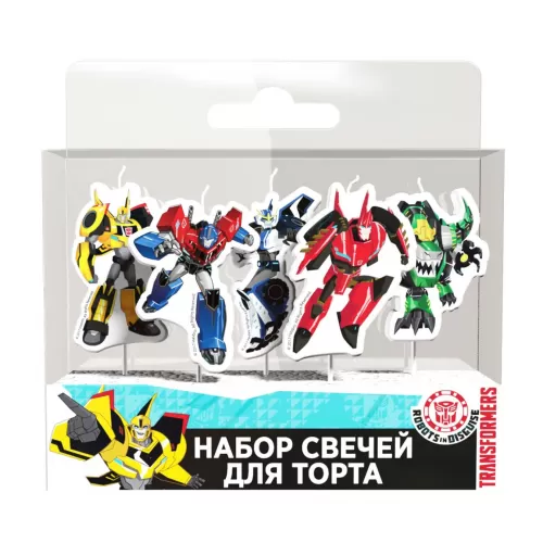 Набор свечей Трансформеры на палочках Набор свечей Трансформеры на палочках