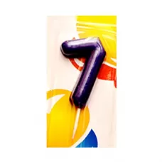 Свеча-цифра 7 Яркая Свеча-цифра 7 Яркая