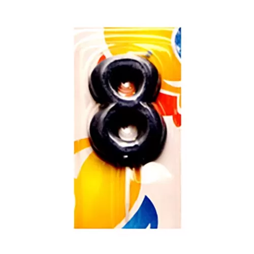 Свеча Цифра 8 Яркая Свеча Цифра 8 Яркая