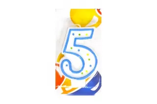 Свеча-цифра 5 классика