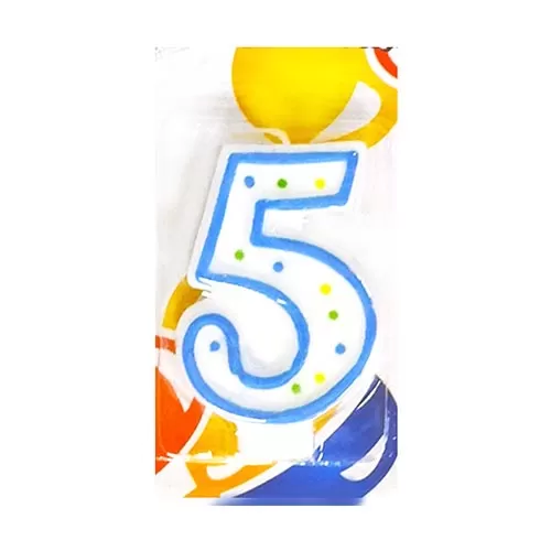 Свеча Цифра 5 классика Свеча Цифра 5 классика