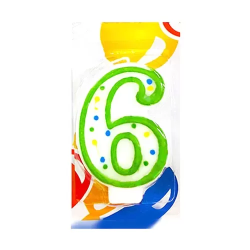 Свеча Цифра 6