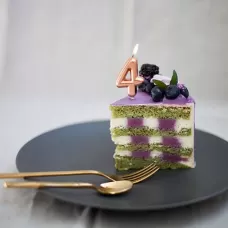 Свеча-цифра 4 розовое золото Свеча-цифра 4 розовое золото