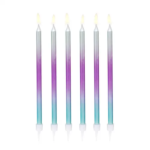 Свечи сиреневые Градиент (6 шт.) Свечи сиреневые Градиент (6 шт.)