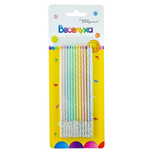 Свечи высокие Макаронс Свечи высокие Макаронс