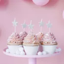 Свечи Звезды серебро