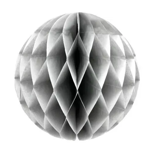 Шар бумажный серый 30 см