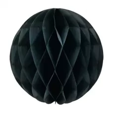 Шар бумажный черный (30 см) Шар бумажный черный (30 см)