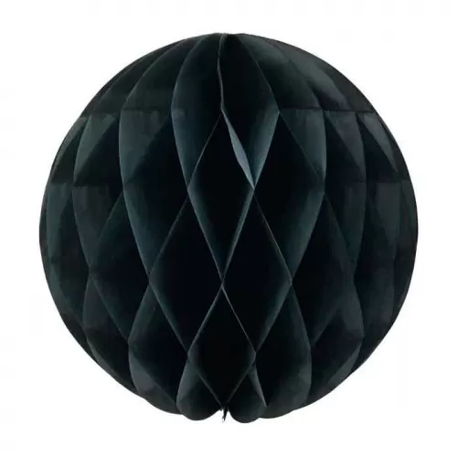 Шар бумажный черный 30 см Шар бумажный черный 30 см